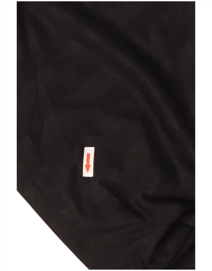 Pantaloni scurți sport Nike pentru bărbați, poliester cu dungi medii, negre