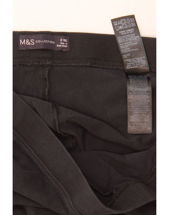 Leggings pentru femei Marks & Spencer UK 12 bumbac mediu negru