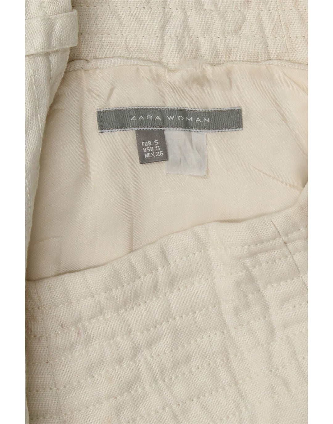 Fusta plisata dama Zara Mica W26 in alb
