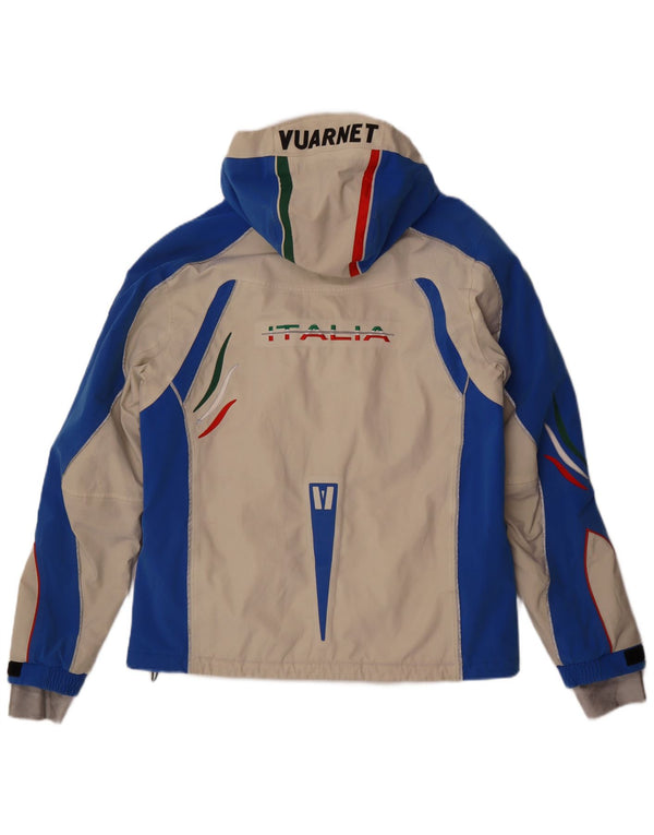 Jachetă de schi cu glugă Vuarnet pentru bărbați UK 38 Medium Bej Colorblock