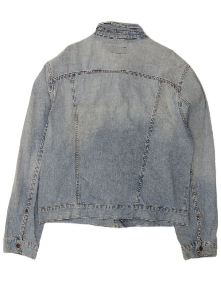 Jachetă de blugi pentru bărbați Wrangler UK 44 2XL Bumbac albastru