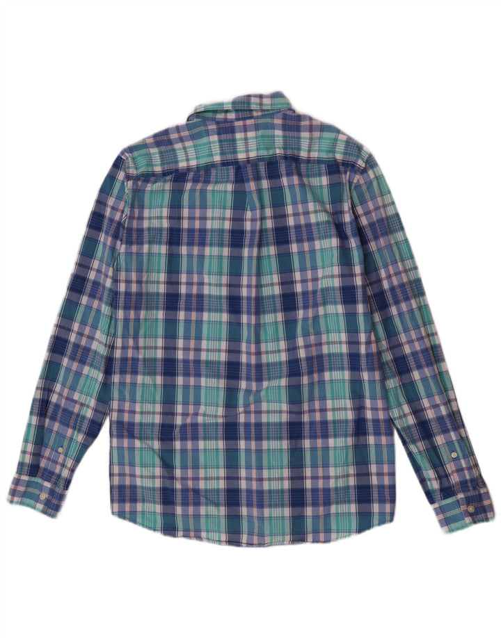 Cămașă Jack Wills pentru bărbați, cu tăiere clasică, din bumbac cu carouri mici, albastre