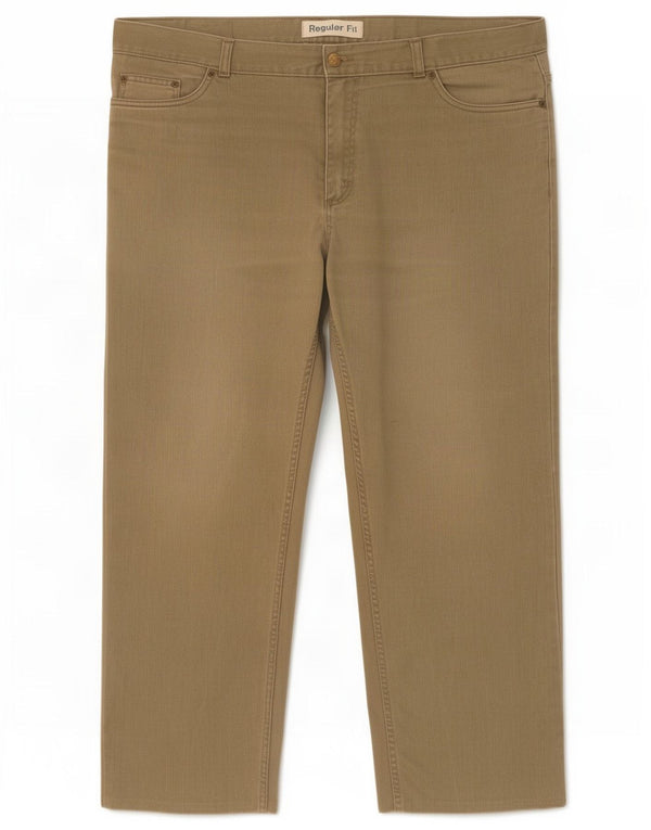 Pantaloni casual drepti pentru bărbați Cherokee L38 L28 Bumbac kaki