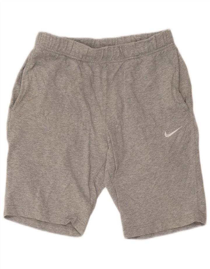 Pantaloni scurți casual Nike pentru bărbați, bumbac cu pete mici, gri