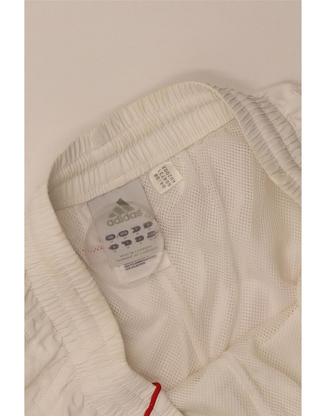 Pantaloni scurți sport pentru bărbați Adidas Climalite, alb mediu, poliester color bloc