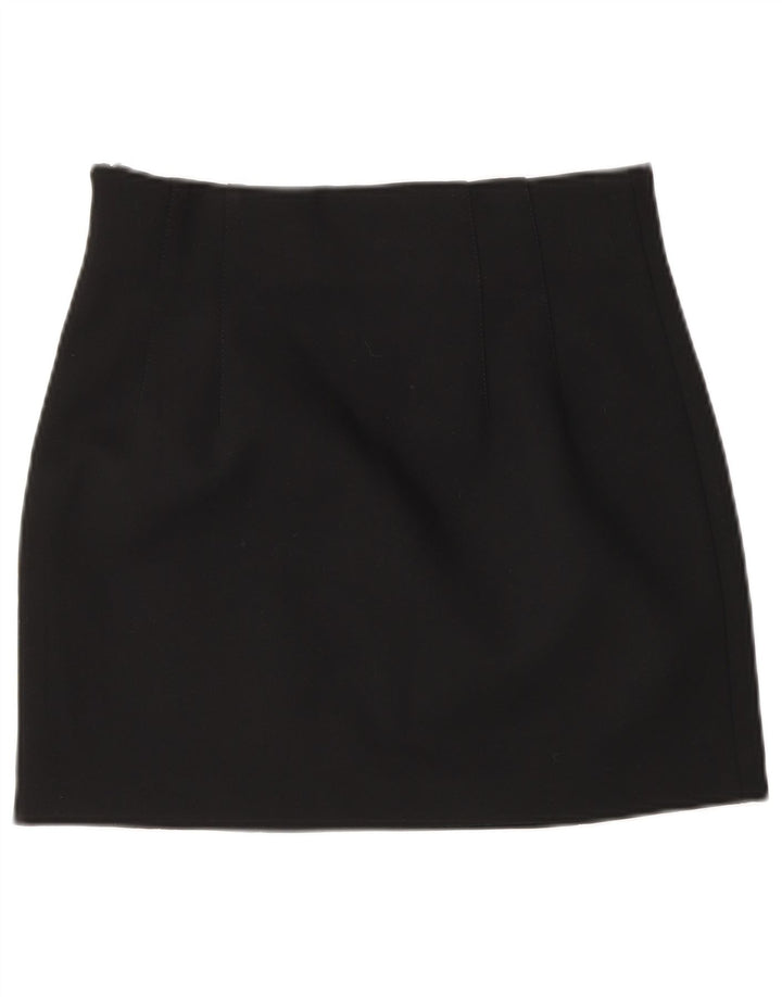 Fusta Mini Zara Femei Mic W26 Poliester Negru