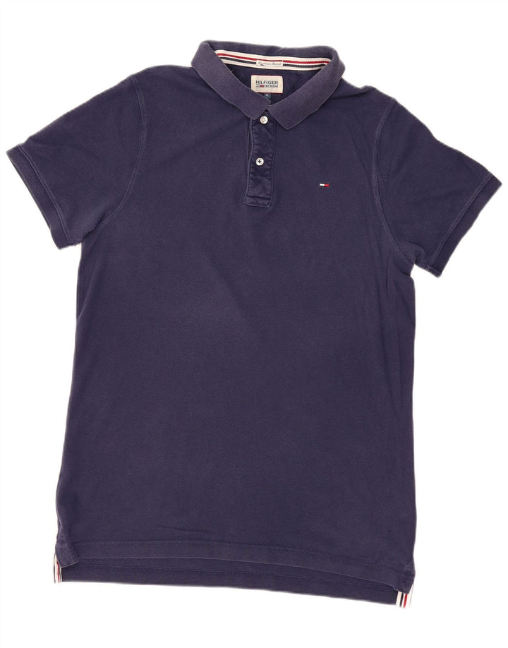TOMMY HILFIGER Tricou polo pentru bărbați XL, bumbac bleumarin