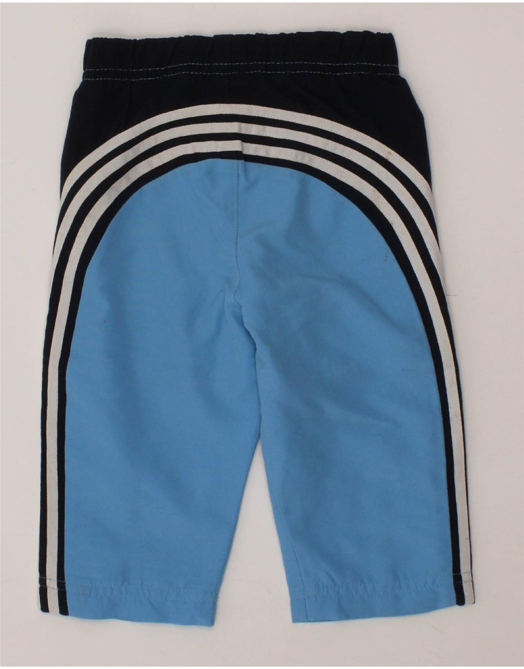 ADIDAS Baby Boys Tracksuit Trousers 6-9 Months  Blue Colourblock Polyester