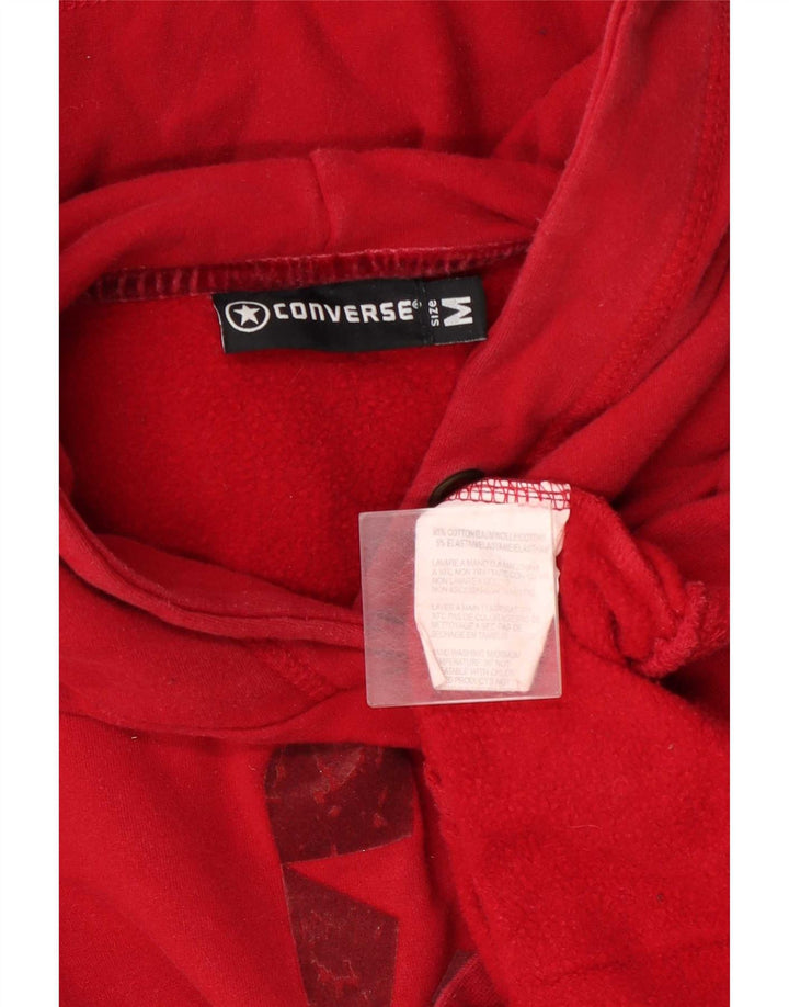 Pulover pentru femei Converse Graphic Hoodie UK 14 Medium Red Bumbac