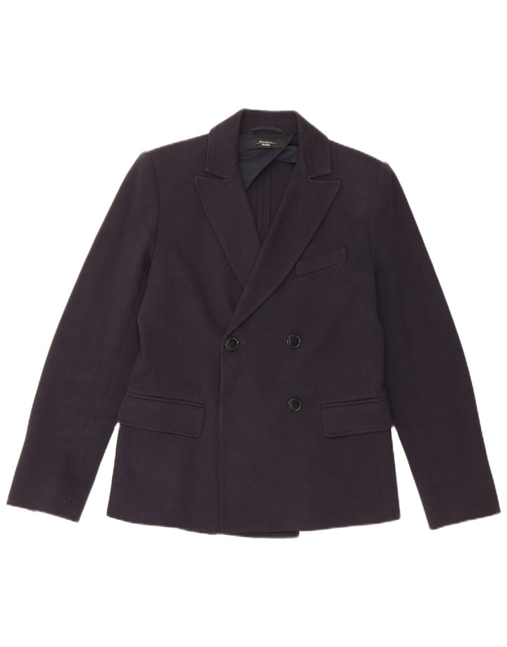 Max Mara Jachetă Blazer pentru Femei Weekend Dublu Breasted UK 10 Mic Bleumarin