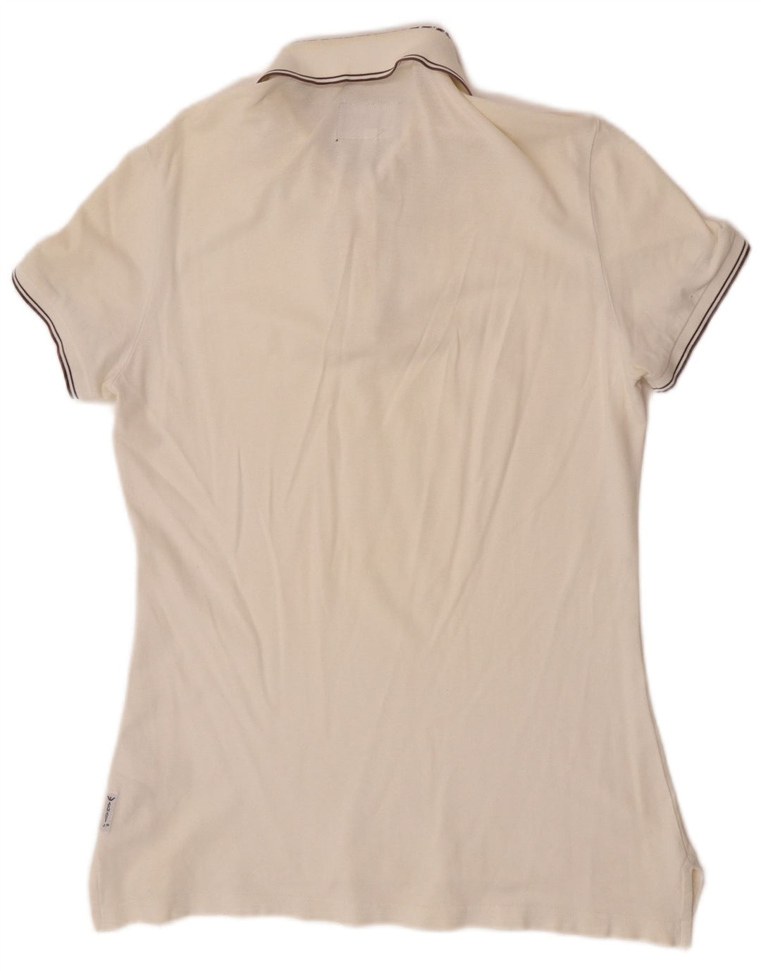 Tricou polo Armani Jeans pentru femei UK 14 Bumbac alb mediu