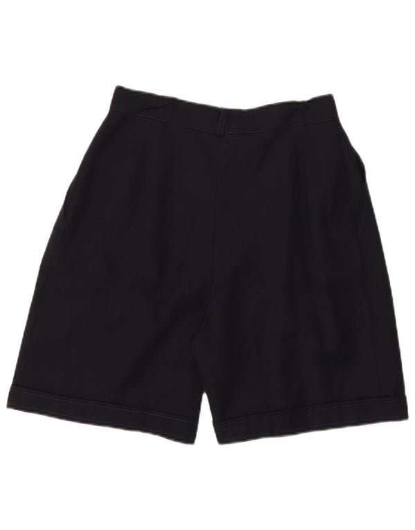 Pantaloni scurți chino vintage cu talie înaltă pentru femei IT 44 Medium W26 Lână neagră