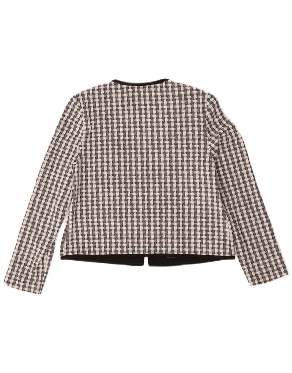 Jachetă Bolero pentru femei Marks & Spencer UK 12 Medium Black Check Poliester