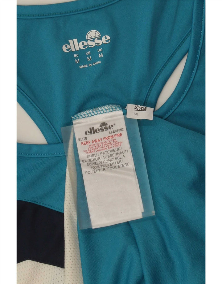Bluză cu vestă grafică pentru bărbați Ellesse, albastru mediu, poliester color bloc