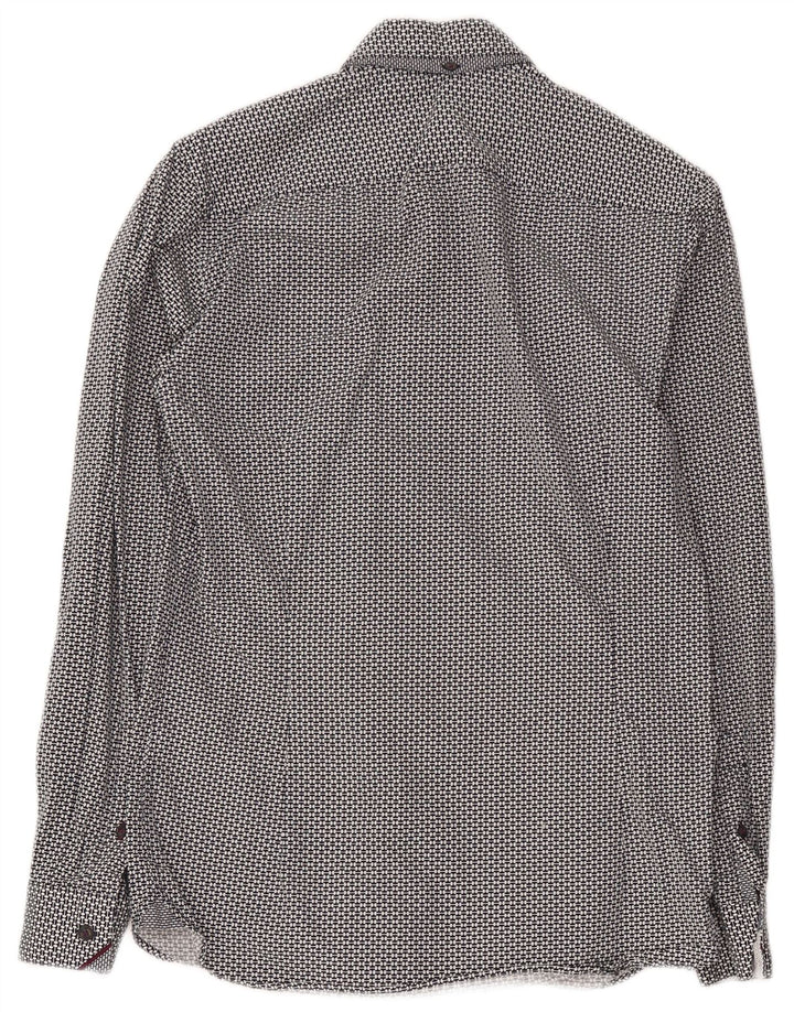 Cămașă Bărbați Ted Baker Mărimea 2 Bumbac Geometric Negru Mic