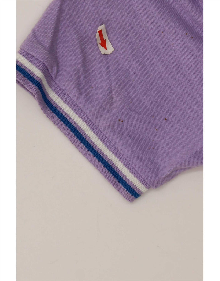 Cămașă polo pentru bărbați Kappa, bumbac violet mediu