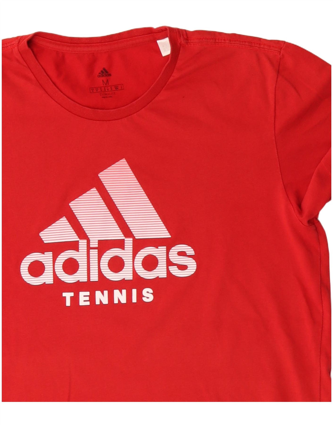 Tricou Adidas Climalite Graphic Top Bumbac Roșu Mediu