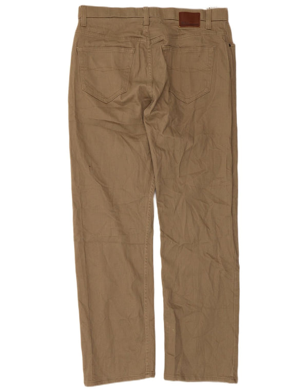 Marks & Spencer Pantaloni casual drepti pentru bărbați Blue Harbour W36 L31 bej