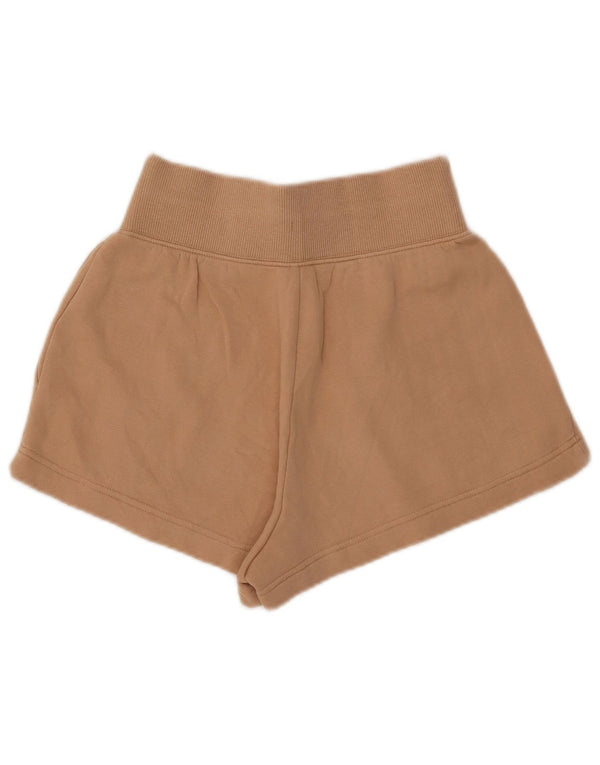 Pantaloni scurți sport Nike cu talie înaltă pentru femei UK 6 XS maro bumbac