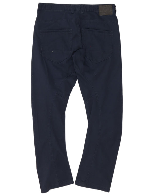 Pantaloni casual Jack & Jones Anti Fit pentru bărbați L36 L34 Bumbac bleumarin