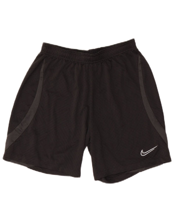 Pantaloni scurți sport subțiri Nike Dri Fit pentru bărbați, negru mediu, poliester color bloc