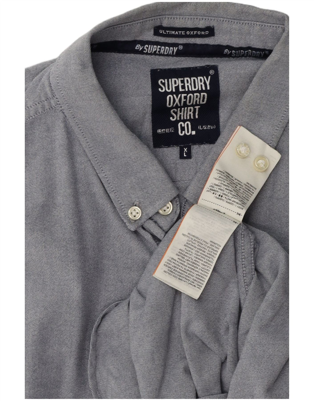 Cămașă cu mânecă scurtă pentru bărbați SUPERDRY, bumbac albastru XL
