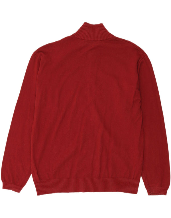 Pulover cardigan pentru bărbați Marlboro Classics 2XL bumbac burgundă