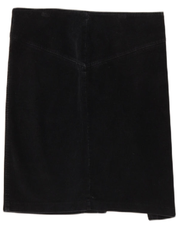 Fusta Benetton pentru femei din velur IT 42 Medium W32 Bumbac negru