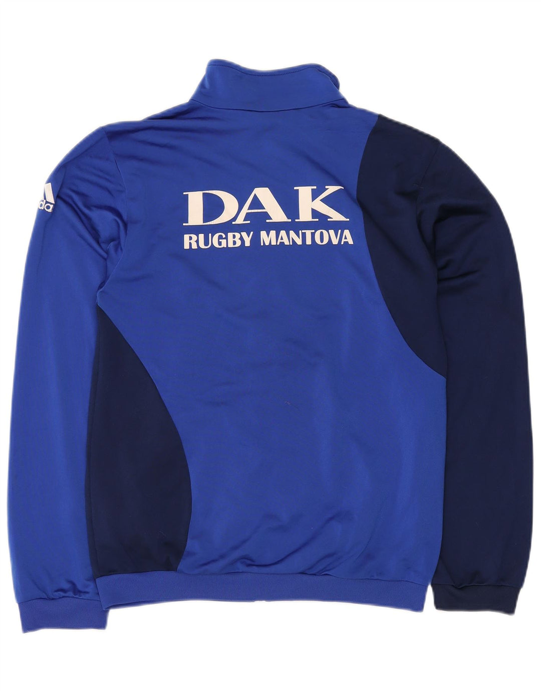 Jachetă de trening grafică ADIDAS pentru bărbați Marea Britanie 38/40, albastru mediu, color block