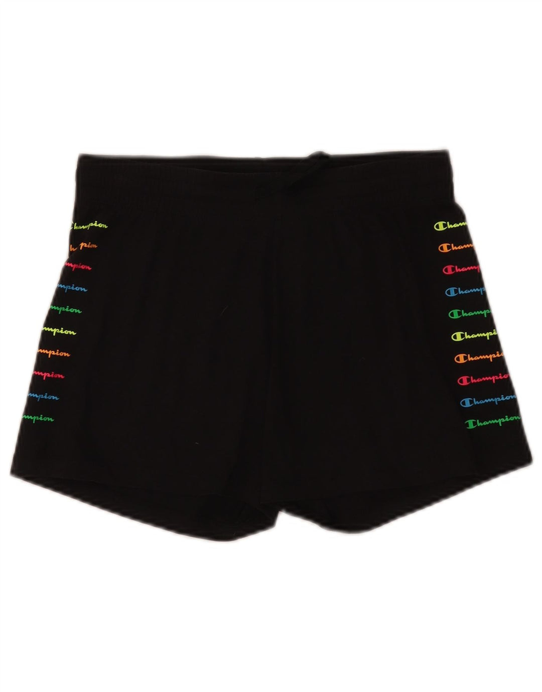 Pantaloni scurți sport grafic Champion pentru femei UK 12 Medium Black