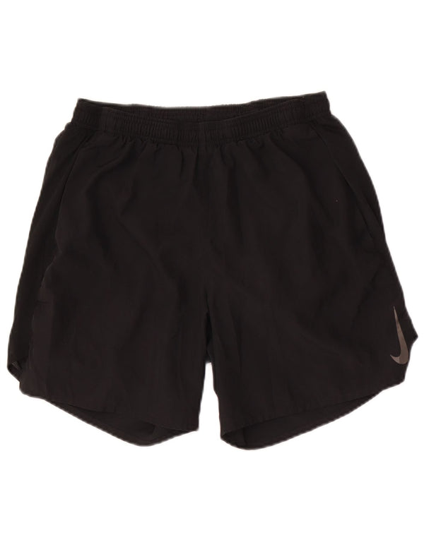 Pantaloni scurți sport Nike Dri Fit pentru bărbați, poliester mediu negru