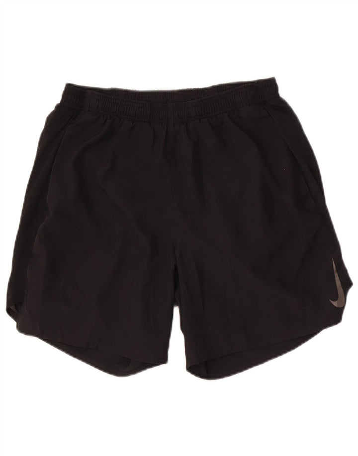 Pantaloni scurți sport Nike Dri Fit pentru bărbați, poliester mediu negru