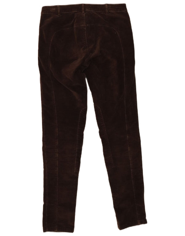 Pantaloni casual din catifea pentru femei Zara EU 36 XS L26 L28 Maro Bumbac