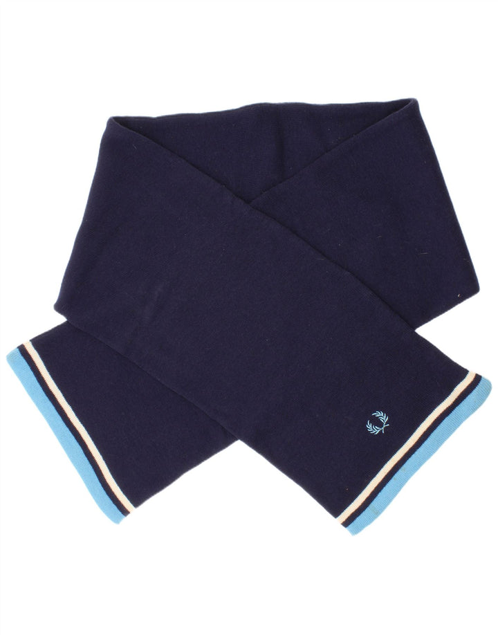 Eșarfă dreptunghiulară pentru bărbați Fred Perry, mărime unică, nailon cu dungi bleumarin
