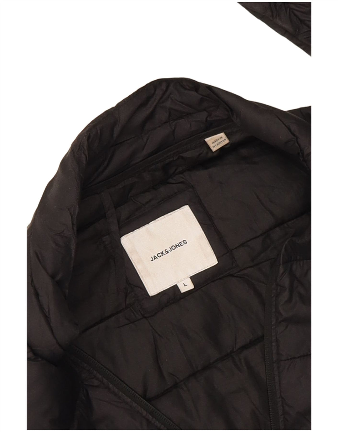 Jachetă căptușită pentru bărbați Jack & Jones UK 40 Large Black