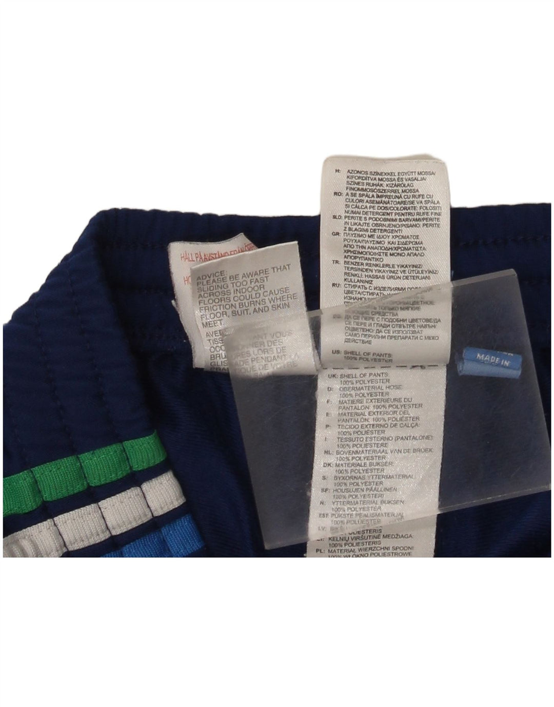 Pantaloni de trening Adidas baieti Joggeri 7-8 ani poliester albastru