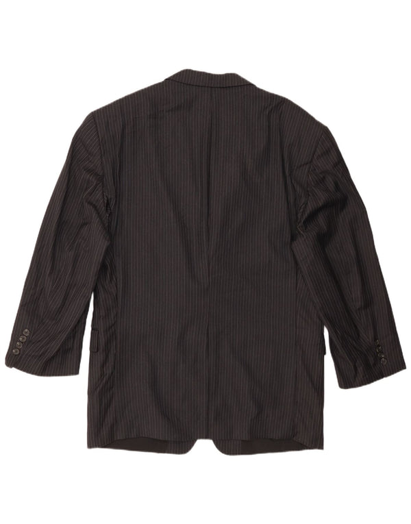 Jachetă pentru bărbați Ralph Lauren, cu 2 nasturi, UK 42 XL Lână neagră cu dungi