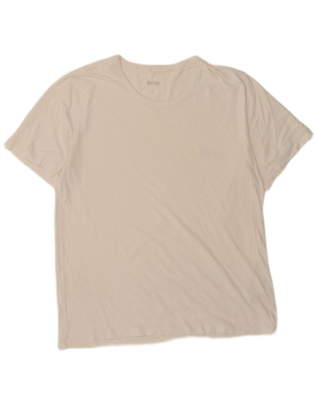 Tricou pentru bărbați Hugo Boss Top 2XL Bumbac alb