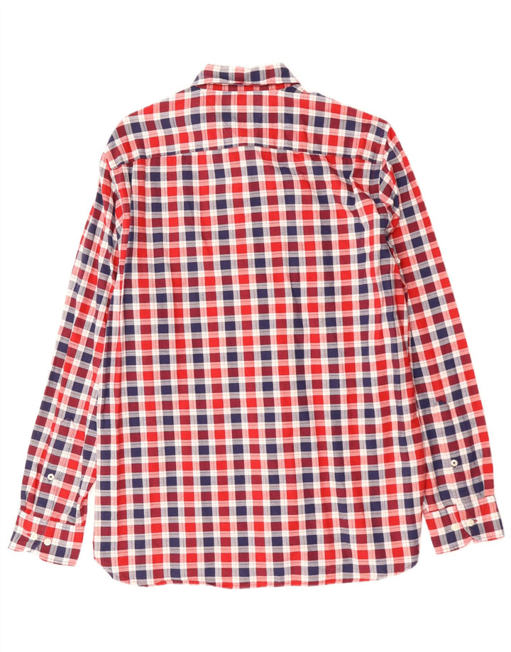 Cămașă TOMMY HILFIGER pentru bărbați, cu tăiere obișnuită, roșu mediu, bumbac