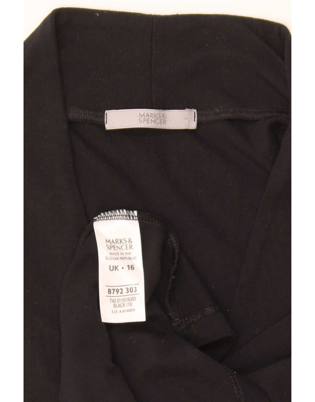 Vestă Marks & Spencer pentru femei UK 16 mare, viscoză, neagră
