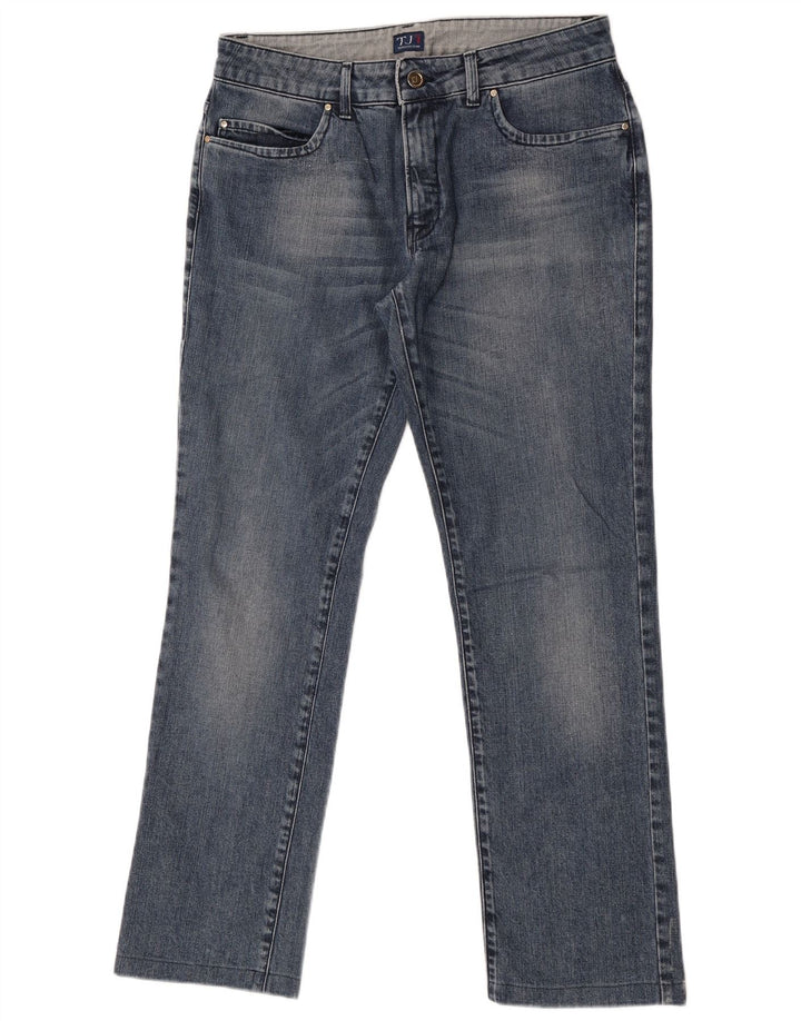 Blugi drepti pentru femei Trussardi W29 L29 Bumbac albastru