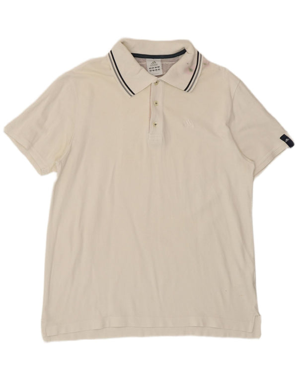 Tricou polo Adidas pentru bărbați Marea Britanie 44/46 Bumbac alb mare