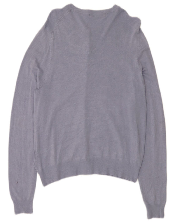 Pulover cardigan pentru femei Marks & Spencer UK 14, mare, albastru, viscoză