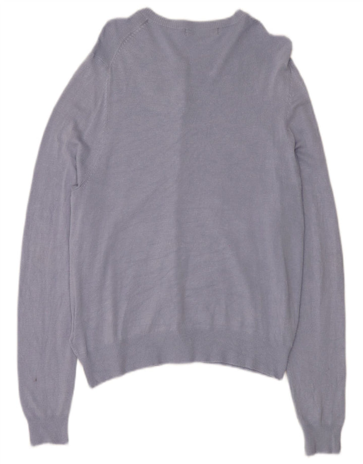 Pulover cardigan pentru femei Marks & Spencer UK 14, mare, albastru, viscoză