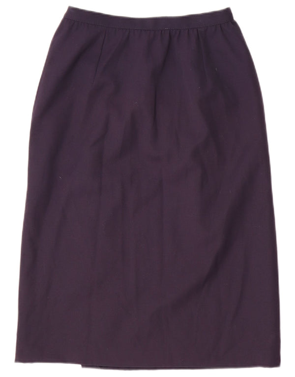 Fusta cu talie înaltă pentru femei Valentino IT 42 Medium W24 Bleumarin