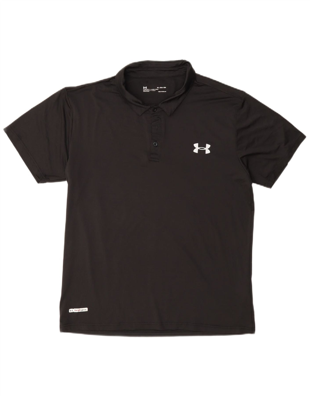 Tricou polo Under Armour pentru bărbați Heat Gear XL, poliester negru