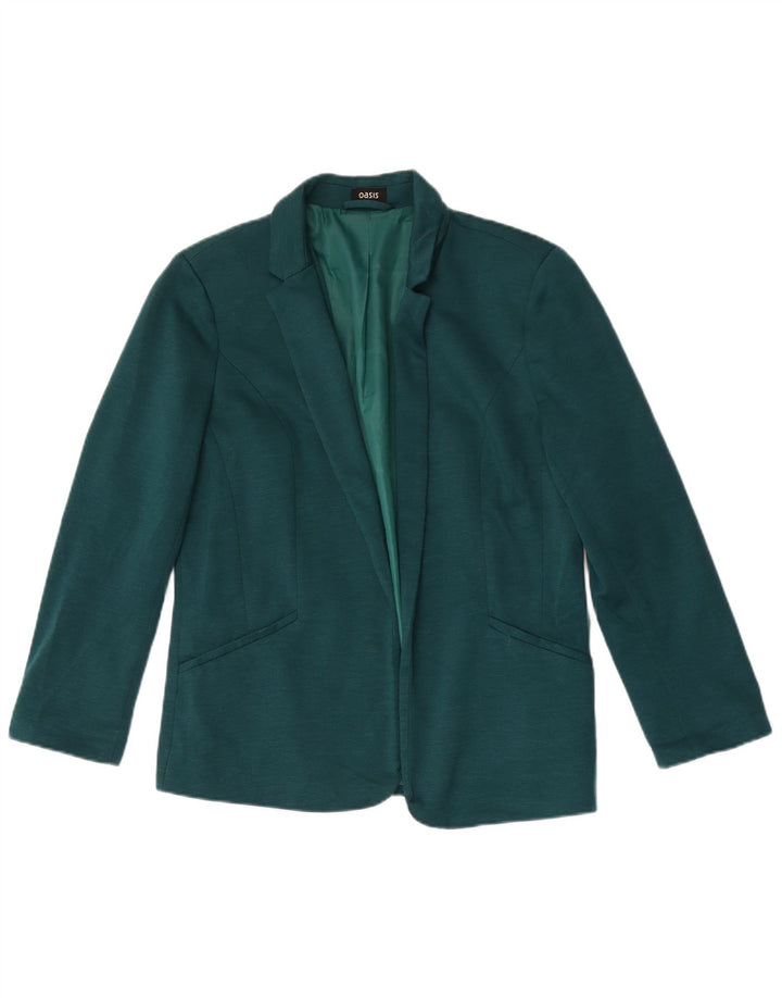 Jachetă Blazer pentru femei Oasis UK 12 Poliester verde mediu