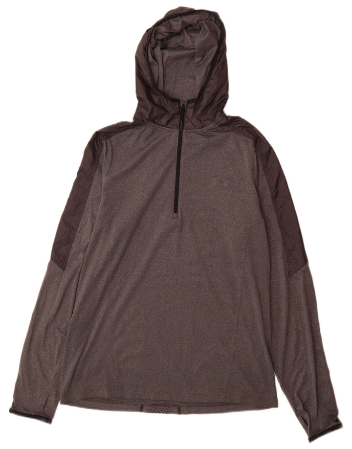 Top de trening Under Armour pentru bărbați, cu glugă, mare, gri