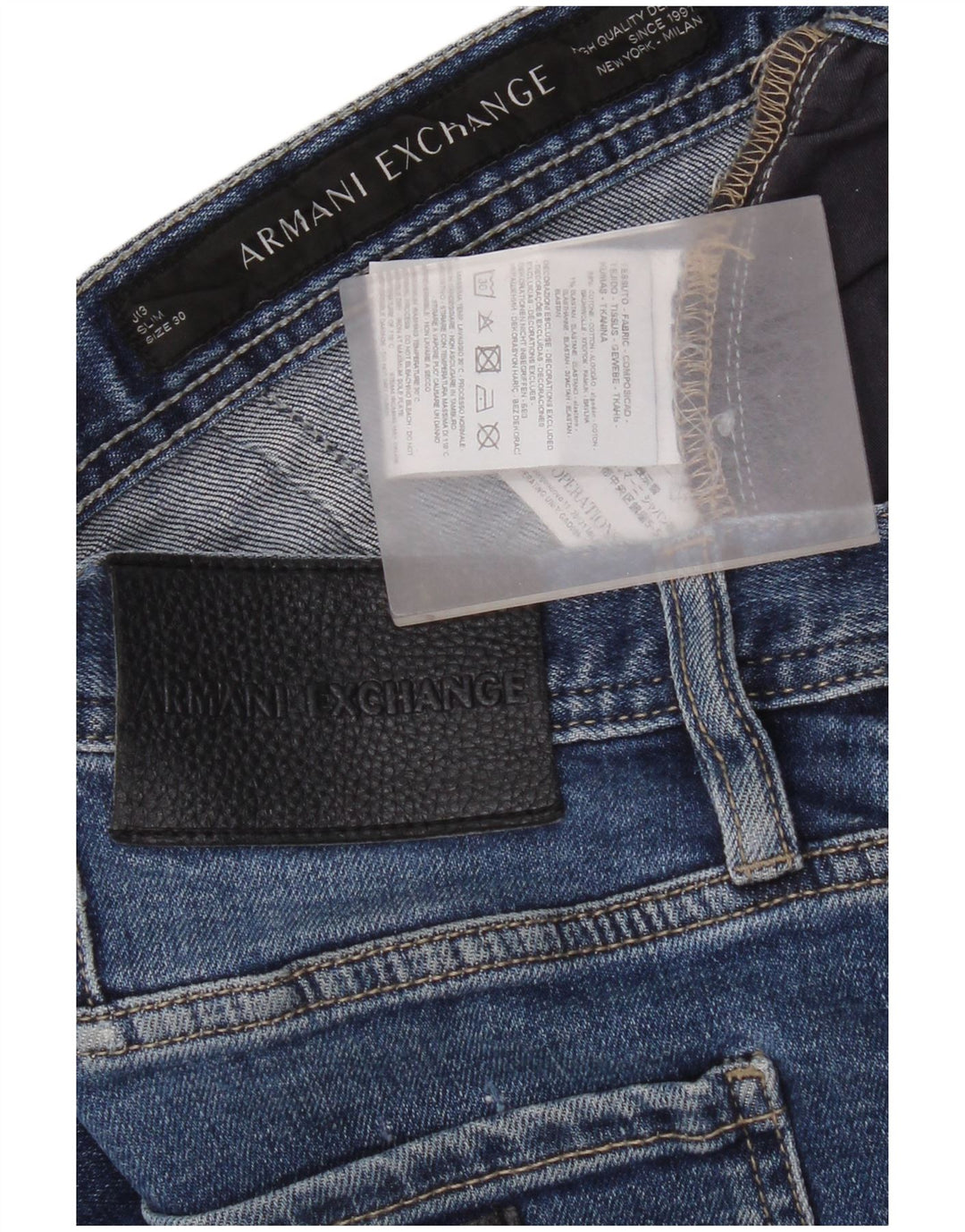 Blugi slim pentru femei Armani W30 L30 Bumbac albastru