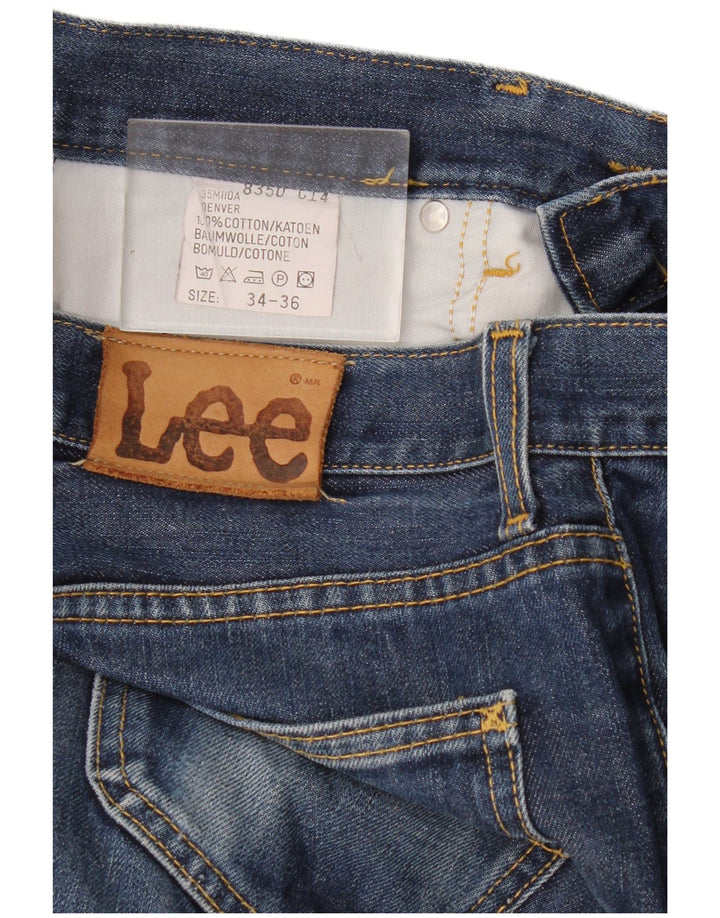 Blugi pentru bărbați Lee Denver Bootcut W34 L32, bumbac albastru